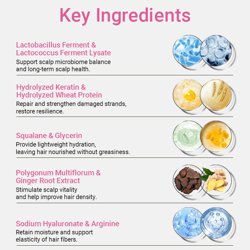 private label microbiome balance leave in conditioner